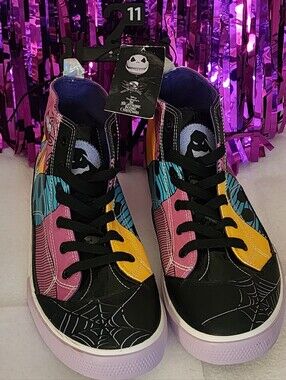 Disney's Nightmare Before Christmas Women's High Top Lace-Up Sneakers Sz 11 NWT